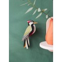 Oiseau décoratif carton pivert Studio Roof Woodpecker