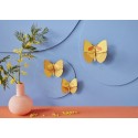 papillons jaunes decoration murale studio roof yellow butterflies set de 3