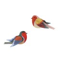 oiseaux colores decoratifs muraux robin studio roof robins set de 2