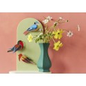 oiseaux colores decoratifs muraux robin studio roof robins set de 2