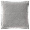 grande housse de coussin velours qualité epais uni gris clair ib laursen