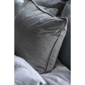 grande housse de coussin velours qualité epais uni gris clair ib laursen