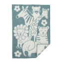 couverture bebe laine agneau bleue animaux klippan picnic
