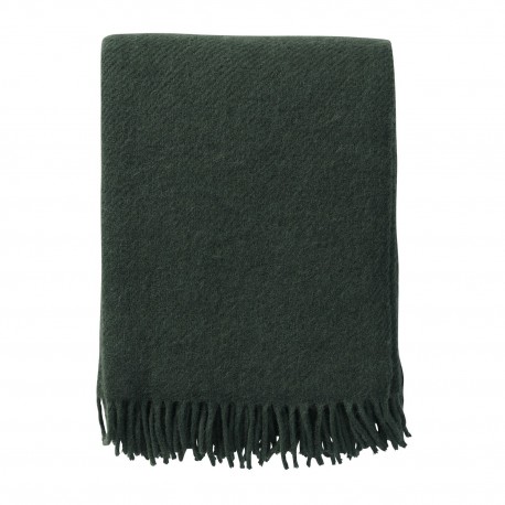 plaid laine agneau gotland klippan vert fonce