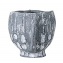 cache pot original bleu gres artisanal bloomingville oney