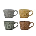 tasse a cafe style cottage cozy bloomingville rani set de 4