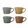 tasse a cafe style cottage cozy bloomingville rani set de 4