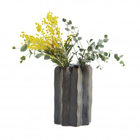 vase multi trous gres rouge artisanal rustique madam stoltz