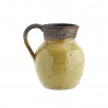 petit vase pichet terre cuite jaune artisanal madam stoltz