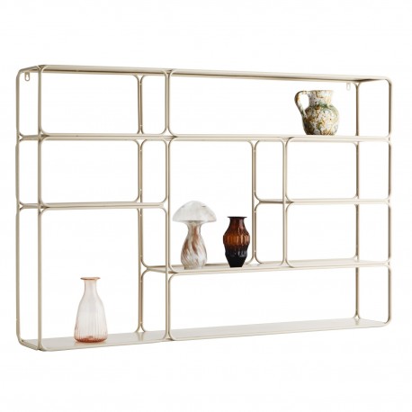 etagere murale metal dore laiton vintage retro madam stoltz