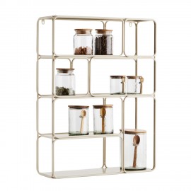 etagere murale laiton metal retro arrondie madam stoltz