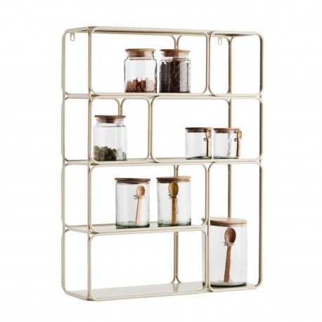 etagere murale laiton metal retro arrondie madam stoltz