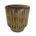 cache pot vintage jaune moutarde gres madam stoltz