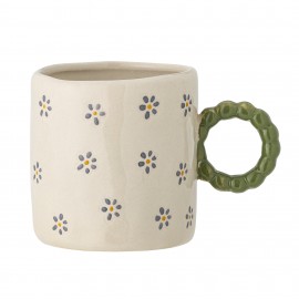 Petit mug grès fleuri Bloomingville Dorthea
