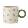 petit mug fleuri vert bloomingville dorthea