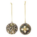 boules de sapin perles brillantes bleu bloomingville eleanore