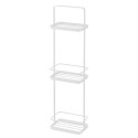 etagere compacte rangement salle de bain acier blanc yamazaki