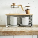 etagere rangement plan de travail bois empilable yamazaki tosca