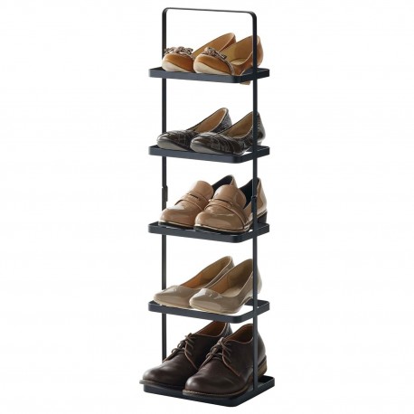 Etagère à chaussures verticale acier Yamazaki Tower