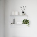 etagere murale blanche metal epure design yamazaki tower