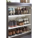 etagere a chaussure extensible acier noir yamazaki frame