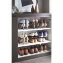etagere a chaussure extensible acier noir yamazaki frame