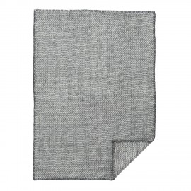 plaid bebe laine agneau biologique gris uni klippan domino