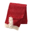plaid laine agneau rouge rayures klippan ralph