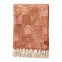 plaid laine agneau orange classique klippan gooseye