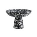 corbeille a fruits sur pied terrazzo noir decorative nordal