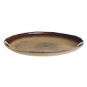 assiette plate rustique marron gres madam stoltz