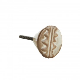 bouton de porte ceramique marron retro vintage madam stoltz