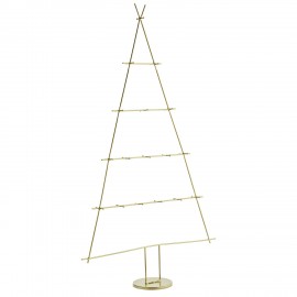 sapin de noel design metal dore laiton madam stoltz