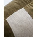 housse de coussin large rayures velours lin vert house doctor