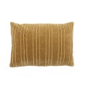 coussin salon velours jaune moutarde texture bloomingville hilac