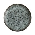 madam stoltz assiette plate artisanale gres bleu turquoise