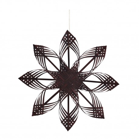 etoile decorative noel a suspendre bambou rouge bordeaux madam stoltz