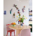 studio roof paradise savu oiseau decoratif mural multicolore carton
