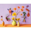 studio roof paradise savu oiseau decoratif mural multicolore carton