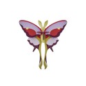 papillon comete decoratif mural studio roof lilac comet buterrfly