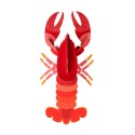 homard orange decoratif mural en carton studio roof