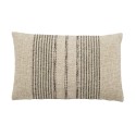 coussin salon chic beige coton lin rayures bloomingville