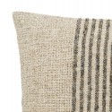 coussin salon chic beige coton lin rayures bloomingville
