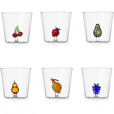 verres ichendorf fruits and flowers set de 6
