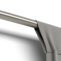 tringle a rideaux extensible acier argent mat umbra zen