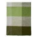 plaid a carreaux laine agneau vert klippan block