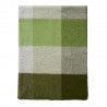 plaid a carreaux laine agneau vert klippan block