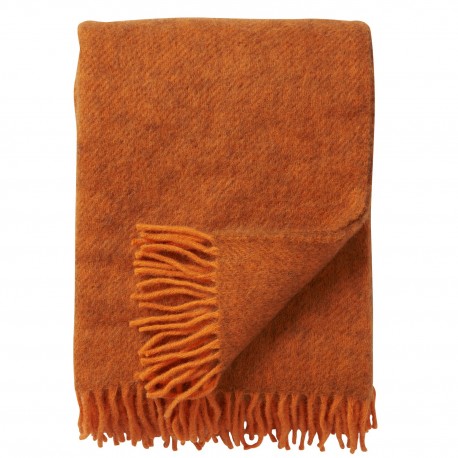 couverture laine agneau orange klippan gotland