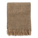 couverture laine agneau beige naturel uni klippan gotland