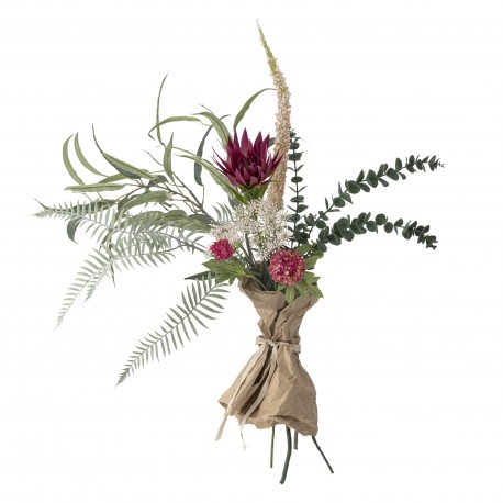 bouquet fleurs artificielles rouge bloommingville crown